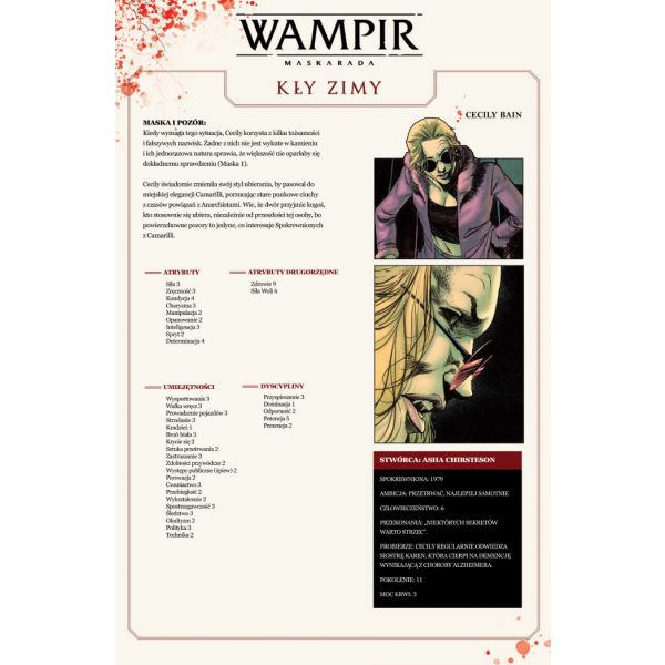 Strona z komiksu Wampir: Maskarada – Kły zimy tom 1, wydanego przez wydawnictwo Lost In Time.