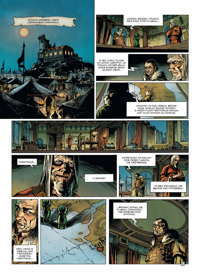 Strona z komiksu Horacio d’Alba wydanego przez wydawnictwo Lost In Time.