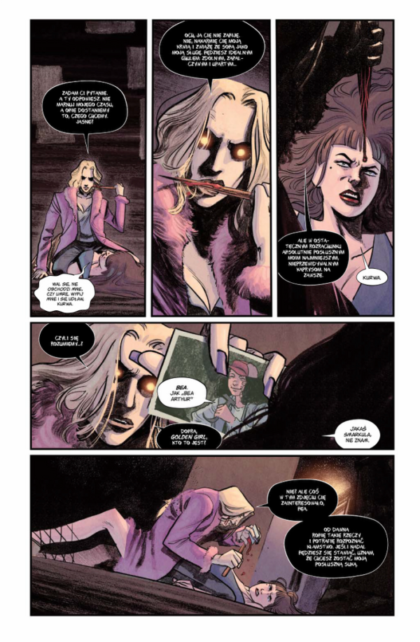 Strona z komiksu Wampir: Maskarada – Kły zimy tom 2.