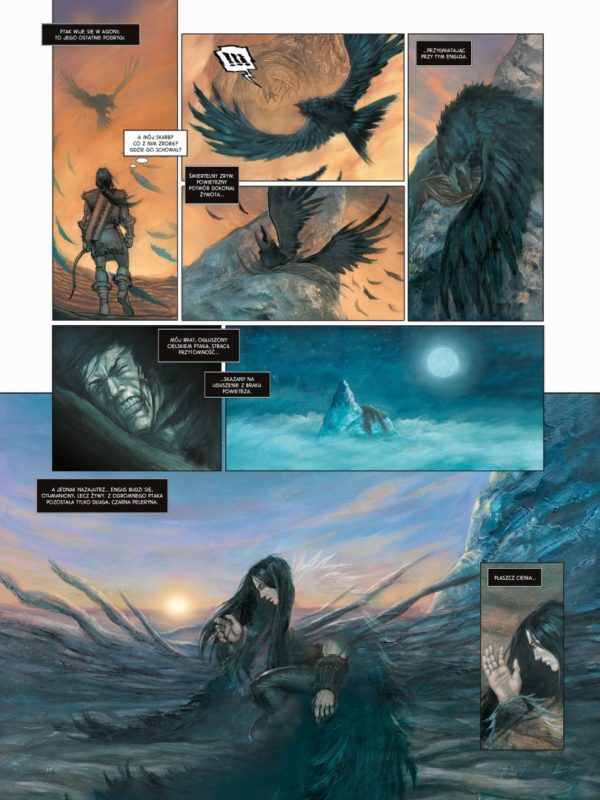 Strona z komiksu Arawn 1, od wydawnictwa Lost In Time.