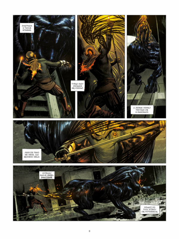 Strona z komiksu Elecboy tom 1, wydanego przez wydawnictwo Lost In Time.