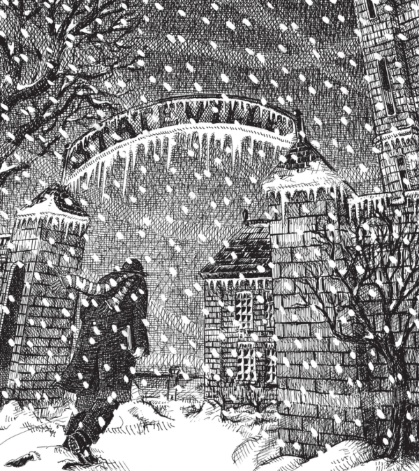 Strona z komiksu Wypadek na polowaniu, wydanego przez wydawnictwo Lost In Time.