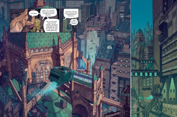 Przykładowa strona z komiksu Dystopolis.