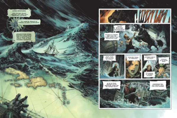 Przykładowa strona z komiksu Raven.