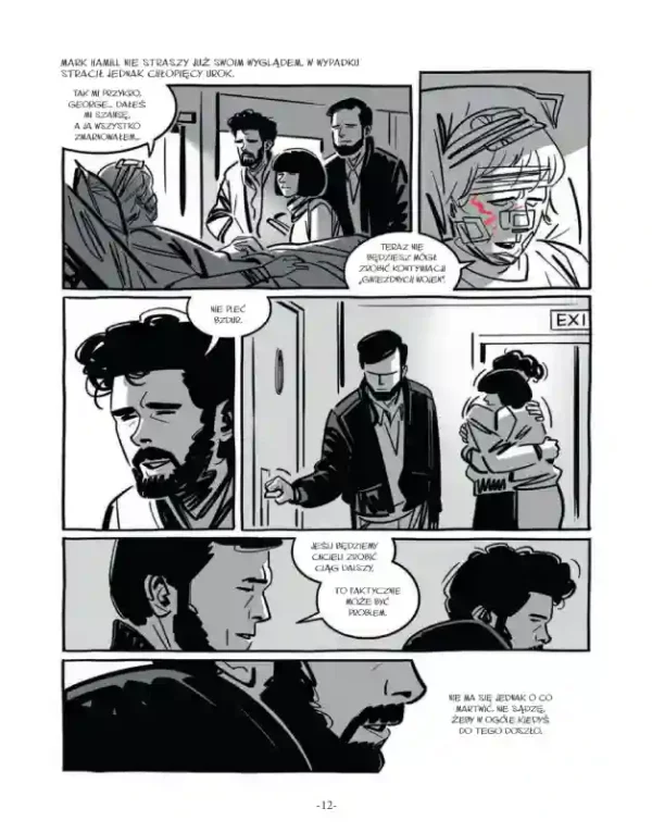 Przykładowa strona z komiksu Wojny Lucasa. Epizod II.