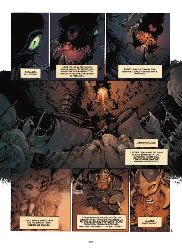 Przykładowa strona z komiksu Wollodrïn. Tom 1.