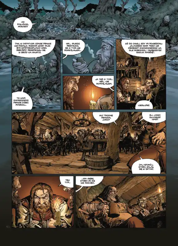 Przykładowa strona z komiksu Wollodrïn. Tom 1.