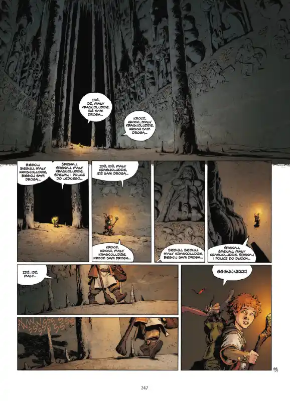 Przykładowa strona z komiksu Wollodrïn. Tom 1.