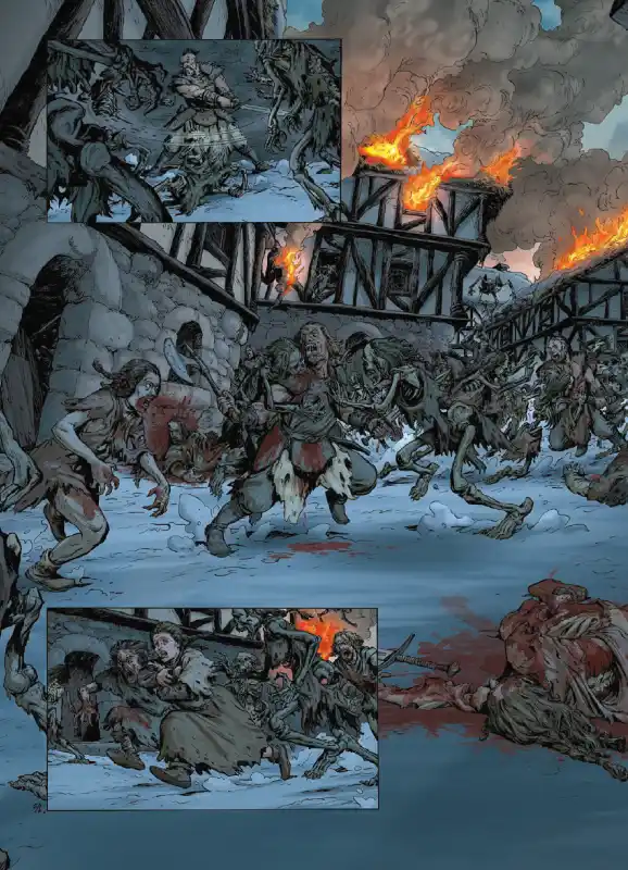 Przykładowa strona z komiksu Wollodrïn. Tom 1.