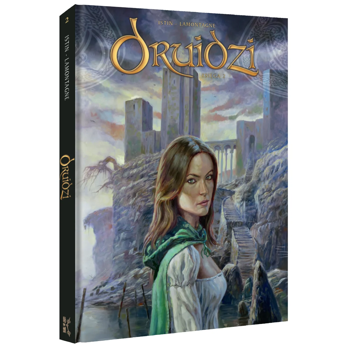Polska okładka limitowana komiksu Druidzi - księga 2. Jean-Luc Istin, Thierry Jigourel, Jacques Lamontagne. Lost In Time.