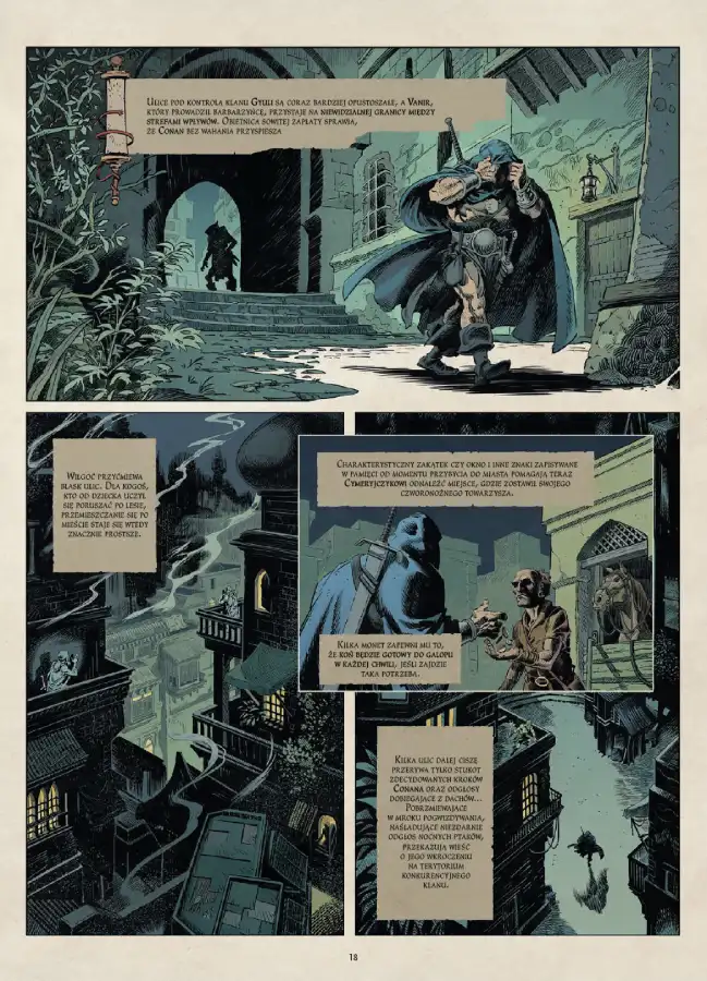 Przykładowa strona z komiksu Bestia z Północy. Wydawnictwo Lost In Time.