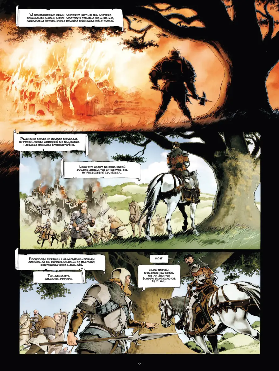 Przykładowa strona z komiksu Ogr. Tom 1. Wydawnictwo Lost In Time.