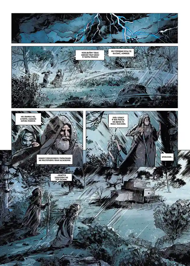 Przykładowa strona z komiksu Wieszcz. Księga 2.