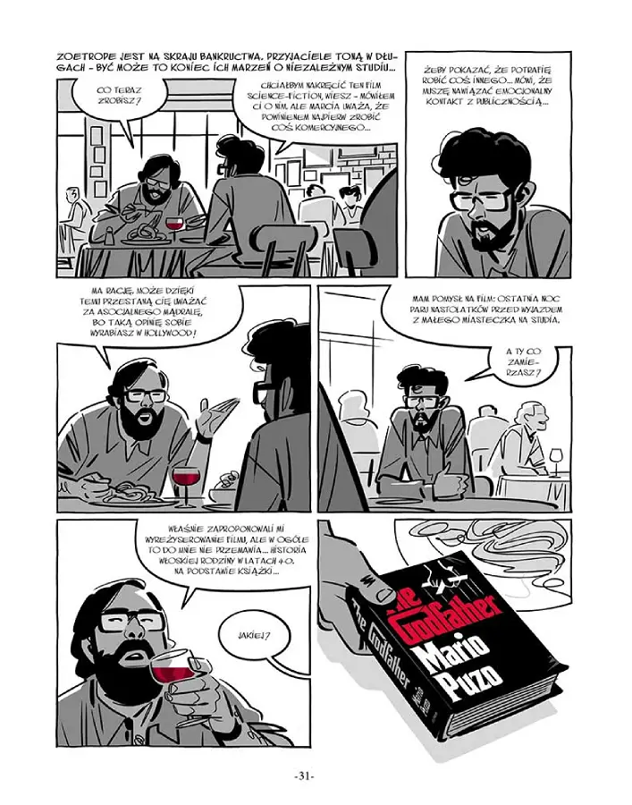 Przykładowa strona z komiksu Wojny Lucasa. Wydawnictwo Lost In Time.