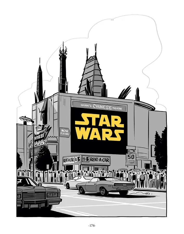 Przykładowa strona z komiksu Wojny Lucasa. Wydawnictwo Lost In Time.