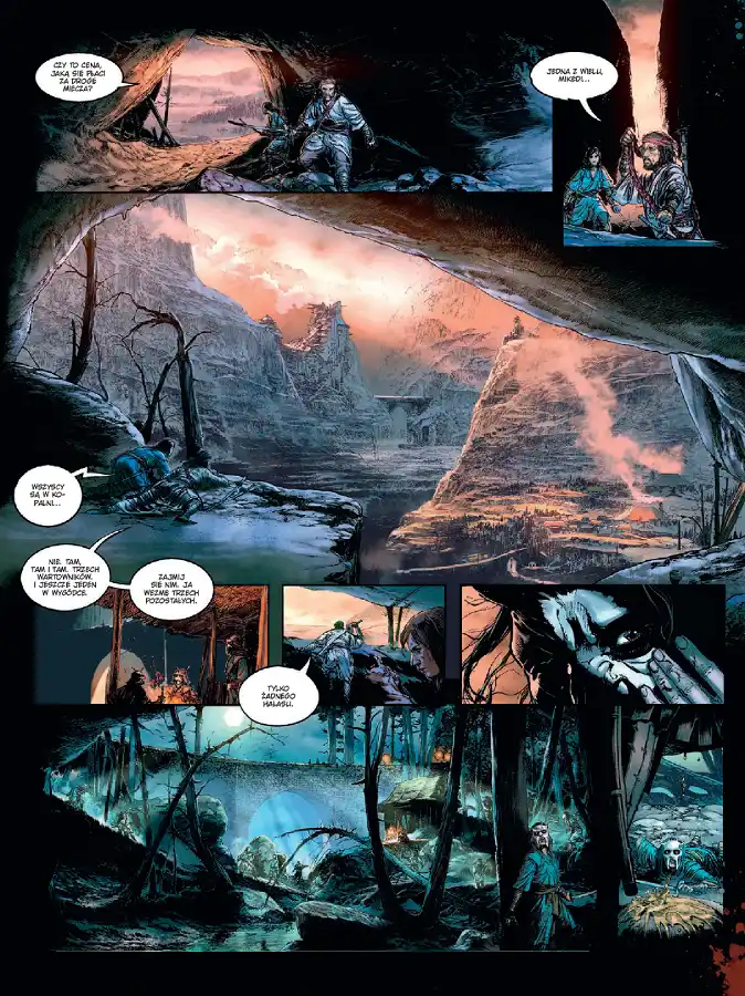 Przykładowa strona z komiksu Droga Miecza. Wydanie zbiorcze. Wydawnictwo Lost In Time.