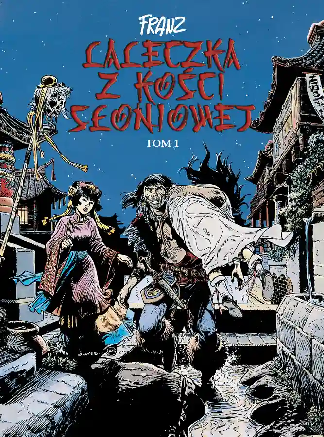Polska okładka 2D komiksu Laleczka z kości słoniowej. Tom 1. Wydawnictwo Lost In Time.