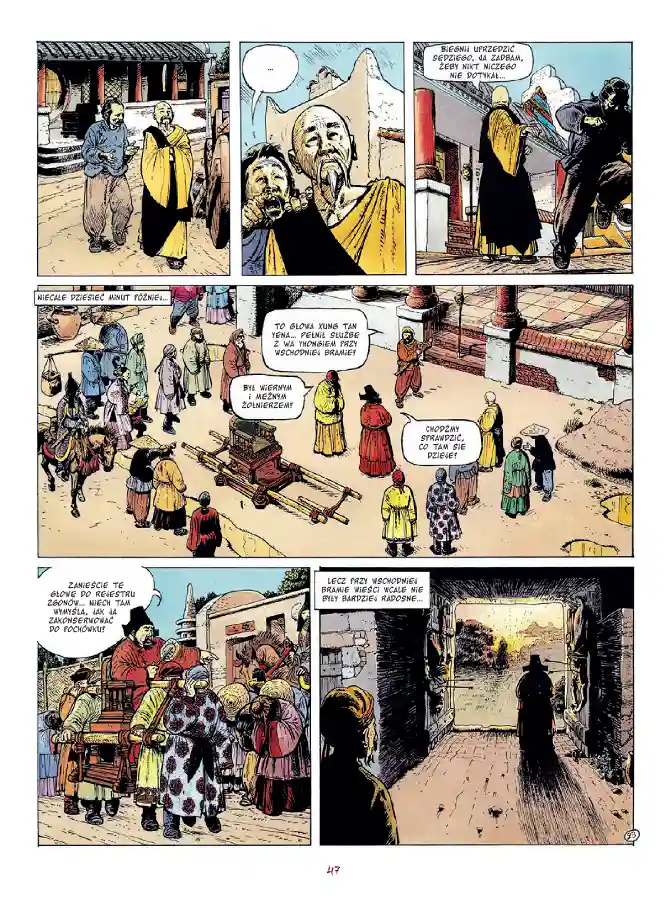 Przykładowa strona z komiksu Laleczka z kości słoniowej. Tom 1.