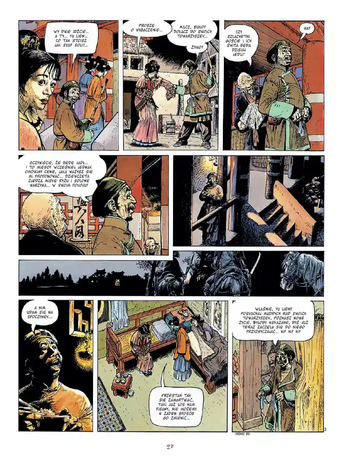 Przykładowa strona z komiksu Laleczka z kości słoniowej. Tom 1.