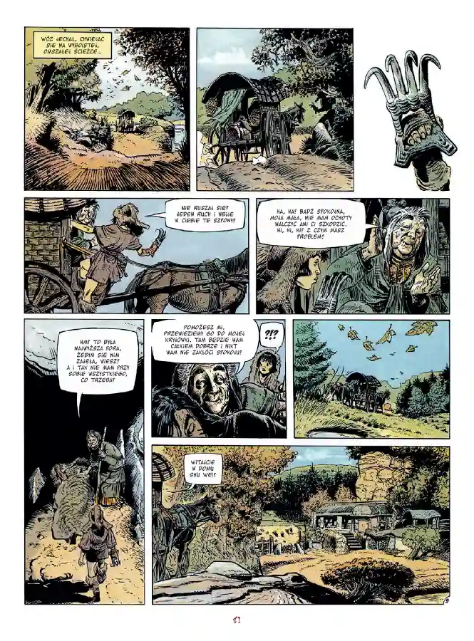 Przykładowa strona z komiksu Laleczka z kości słoniowej. Tom 1.