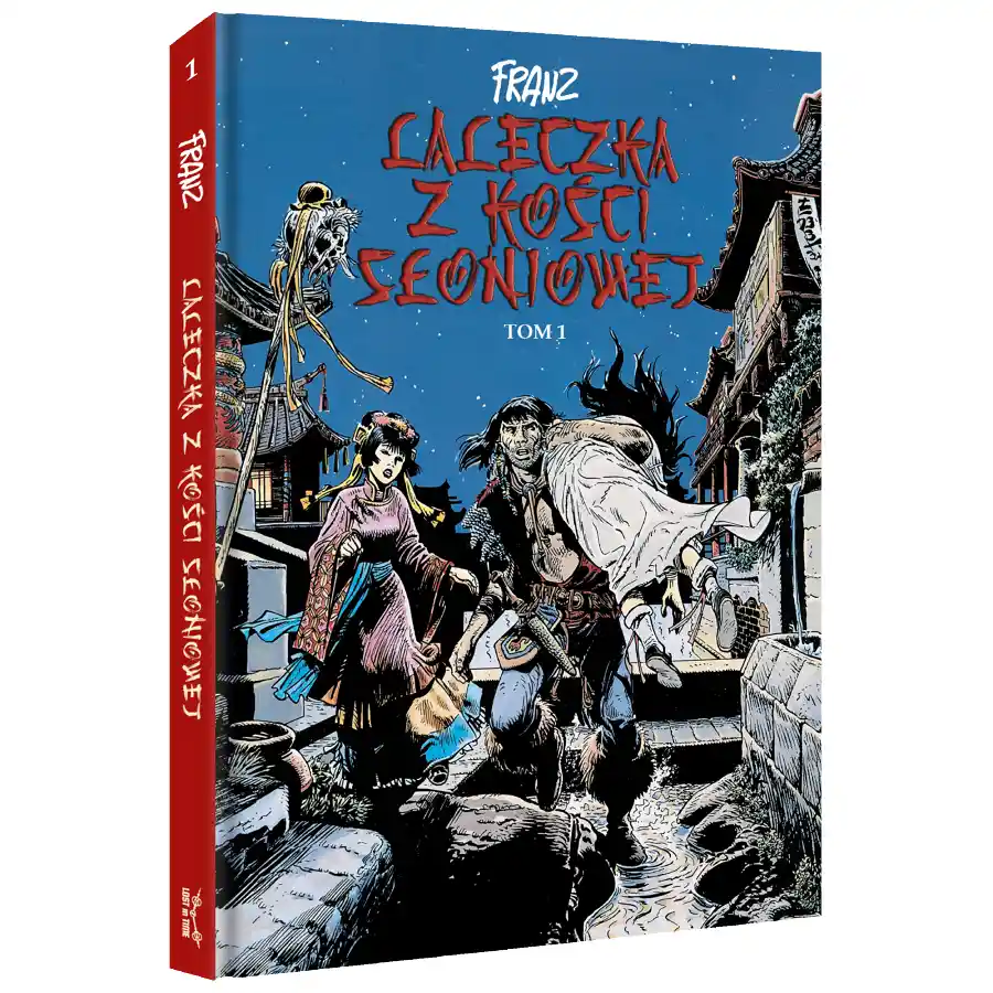 Polska okładka komiksu Laleczka z kości słoniowej. Tom 1. Wydawnictwo Lost In Time.