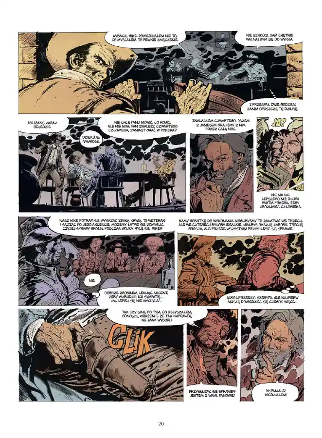 Przykładowa strona z komiksu Śladami Blueberry'ego. Lost In Time.