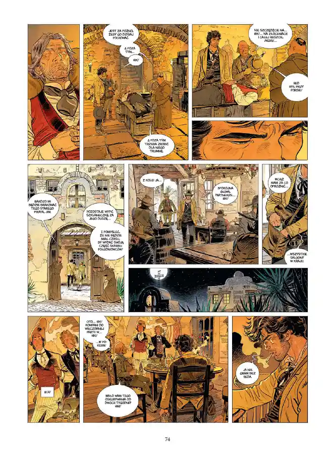 Przykładowa strona z komiksu Śladami Blueberry'ego. Lost In Time.