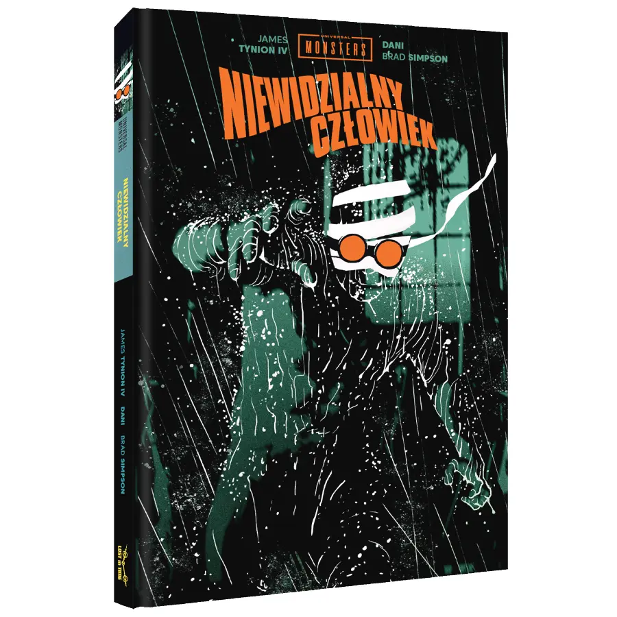 Polska okładka limitowana 3D komiksu Niewidzialny człowiek. Wydawnictwo Lost In Time.