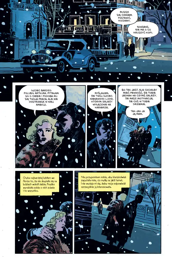 Przykładowa strona z komiksu Niewidzialny człowiek.