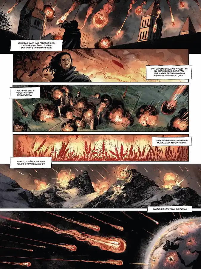 Przykładowa strona z komiksu Utracone wieki.