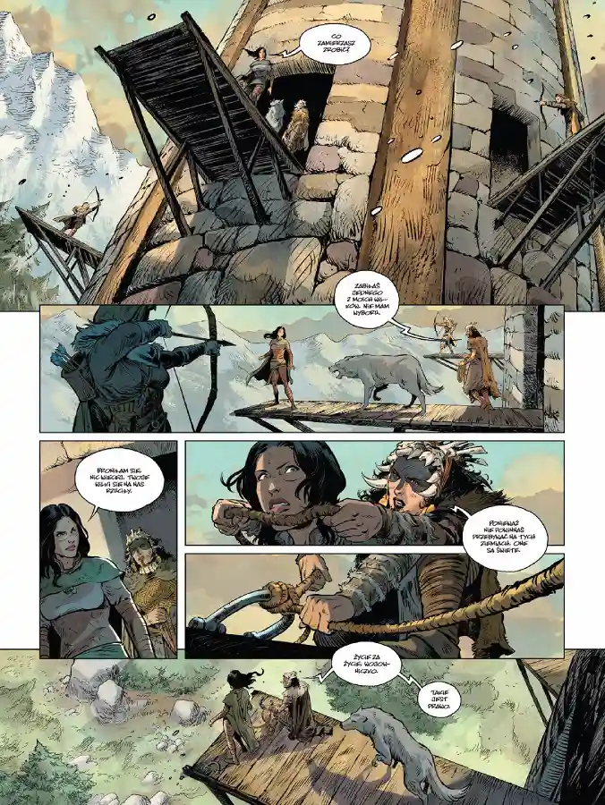 Przykładowa strona z komiksu Utracone wieki.