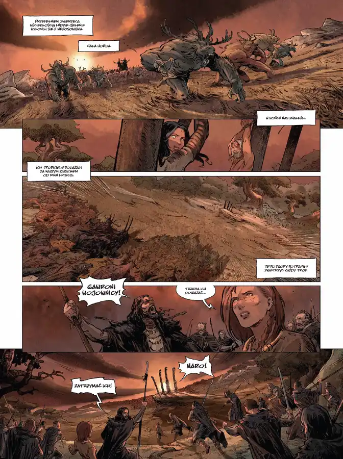 Przykładowa strona z komiksu Utracone wieki.