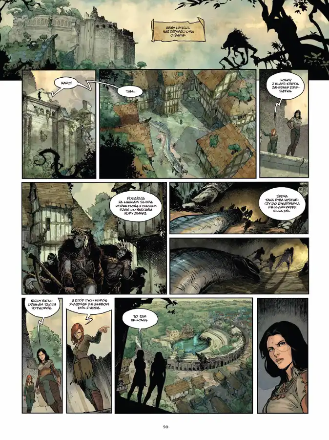 Przykładowa strona z komiksu Utracone wieki.