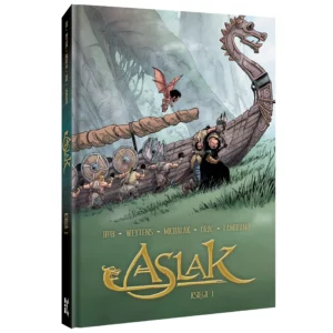 Polska okładka komiksu Aslak. Księga 1. Wydawnictwo Lost In Time.