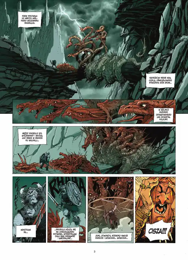 Przykładowa strona z komiksu Aslak. Księga 1. Wydawnictwo Lost In Time.