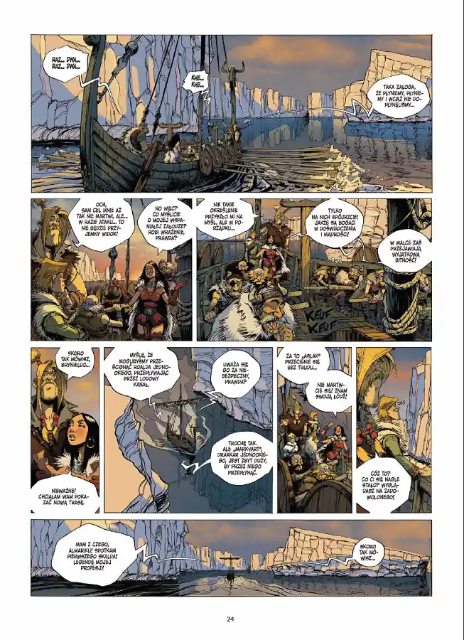Przykładowa strona z komiksu Aslak. Księga 1. Wydawnictwo Lost In Time.