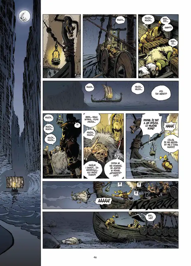 Przykładowa strona z komiksu Aslak. Księga 1. Wydawnictwo Lost In Time.