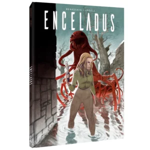 Polska okładka komiksu Enceladus. Wydawnictwo Lost In Time.
