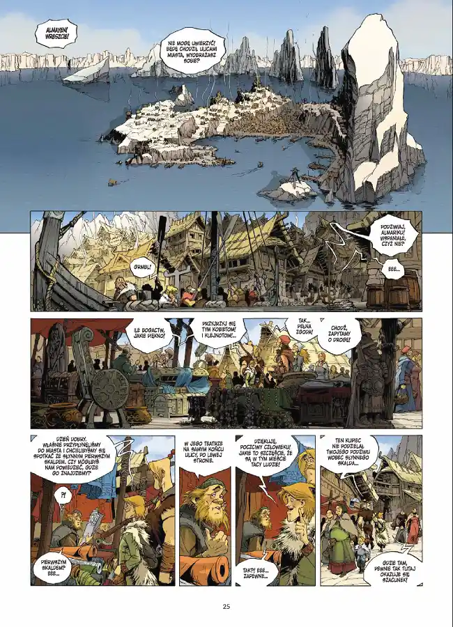 Przykładowa strona z komiksu Aslak. Księga 1. Wydawnictwo Lost In Time.