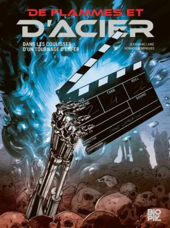 Oryginalna okładka komiksu De flammes et d'acier. Zapowiedź wydawnictwo Lost In Time.