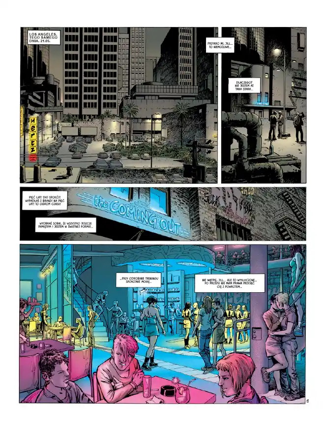 Przykładowa strona z komiksu Pieśń strzyg (księga 2).