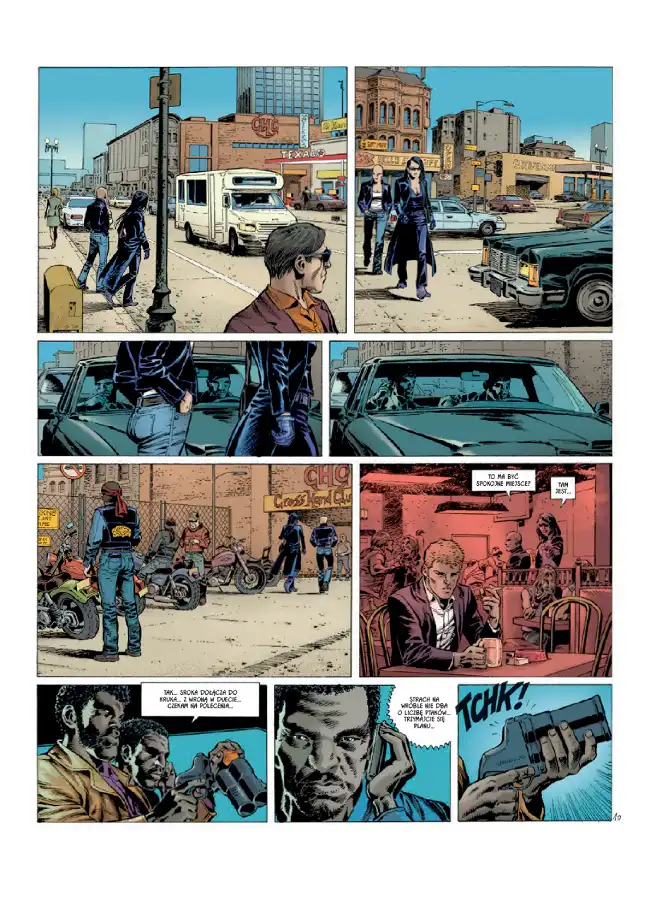Przykładowa strona z komiksu Pieśń strzyg (księga 2).