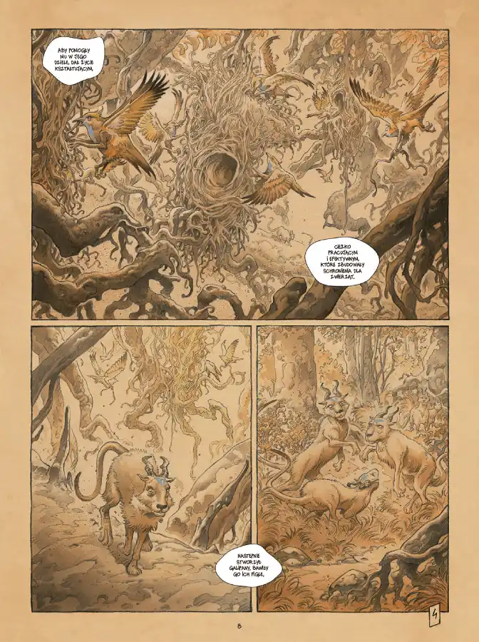 Przykładowa strona z komiksu Wysokie trawy.