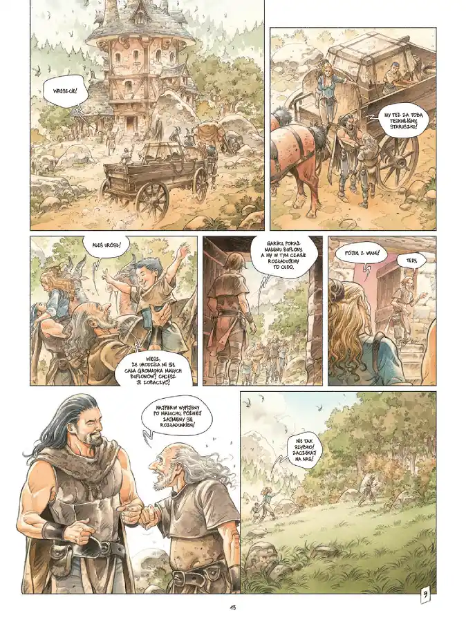 Przykładowa strona z komiksu Wysokie trawy.